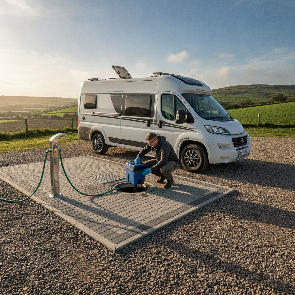 Where to Empty a Chemical Toilet and Fill Up With Water in the UK